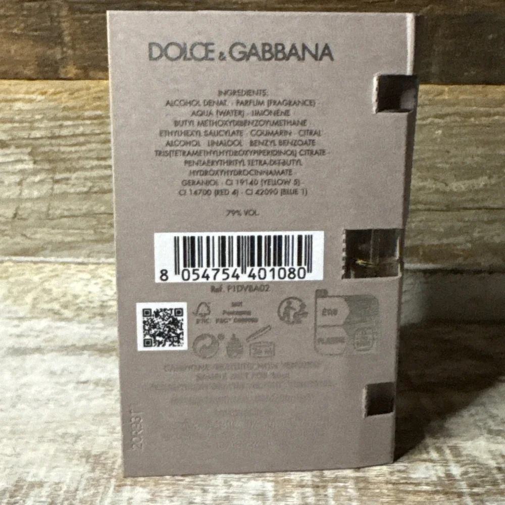 Dolce & Gabbana Devotion Pour Homme EDP‎ 1.5ml / 0.05oz Spray Vial Sample